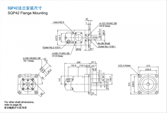 Pompe de palette hydraulique de Tokimec pour les machines d'extraction lourdes d'équipements